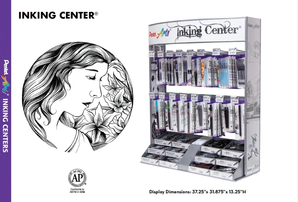 Pentel Stand and Illustration